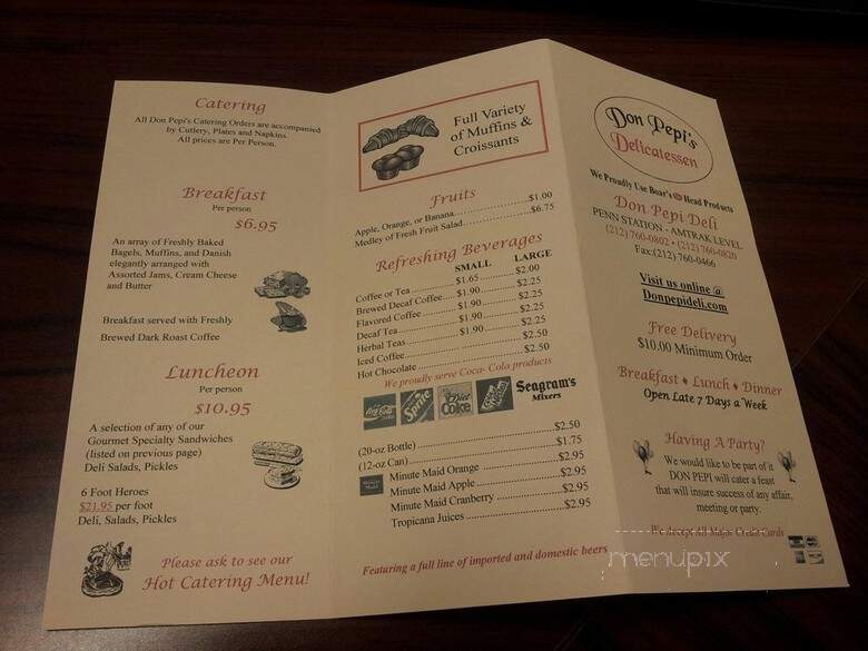 Don Pepi Deli - New York, NY menu_pic