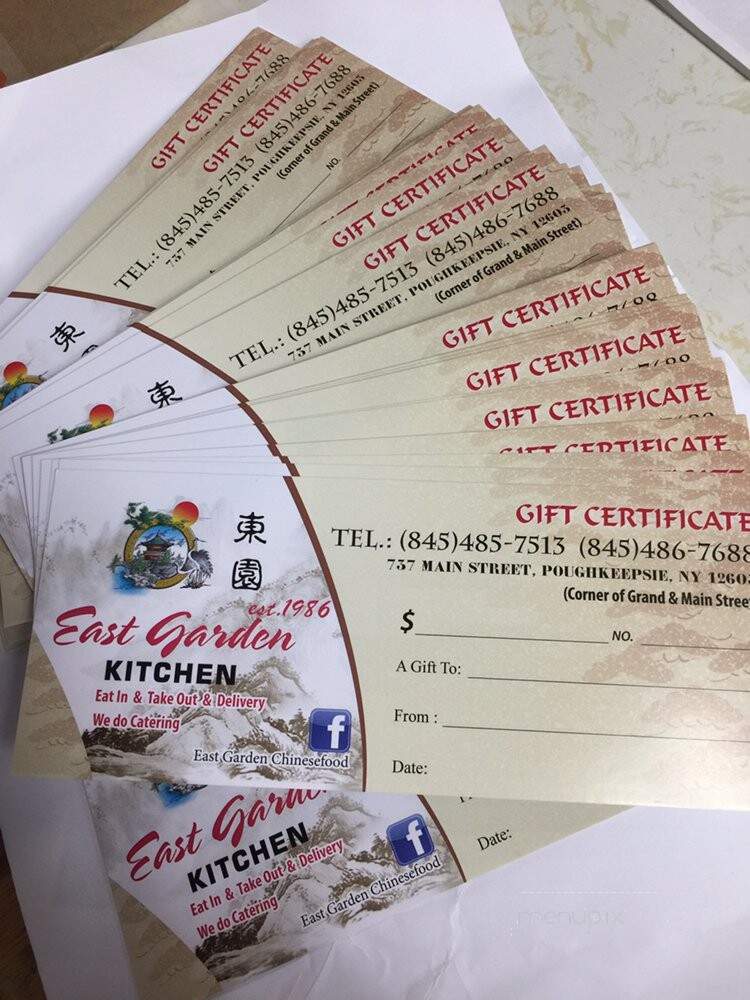East Garden Chinese Restaurant - Poughkeepsie, NY menu_pic