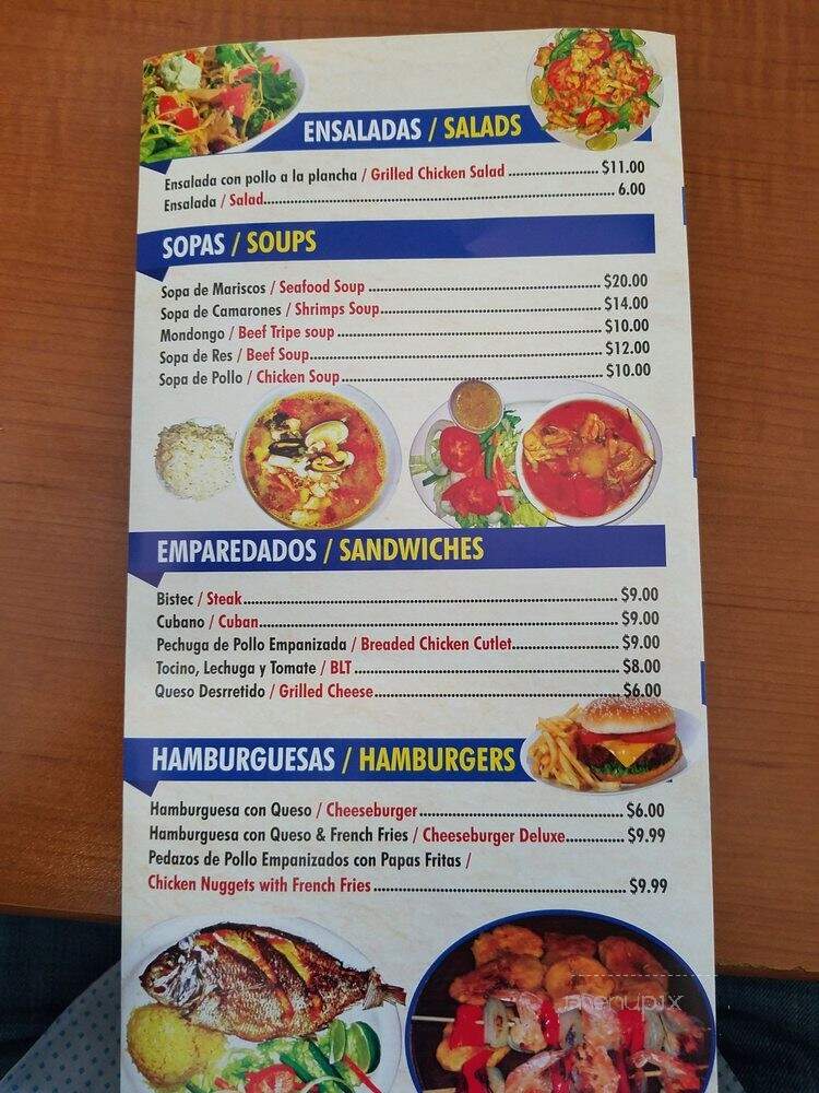 El Continental Restaurant - Brooklyn, NY menu_pic