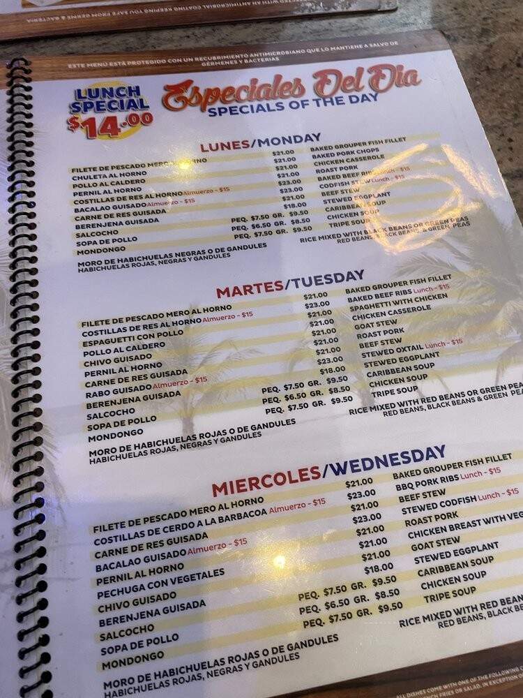 El Malecon Restaurant - New York, NY menu_pic