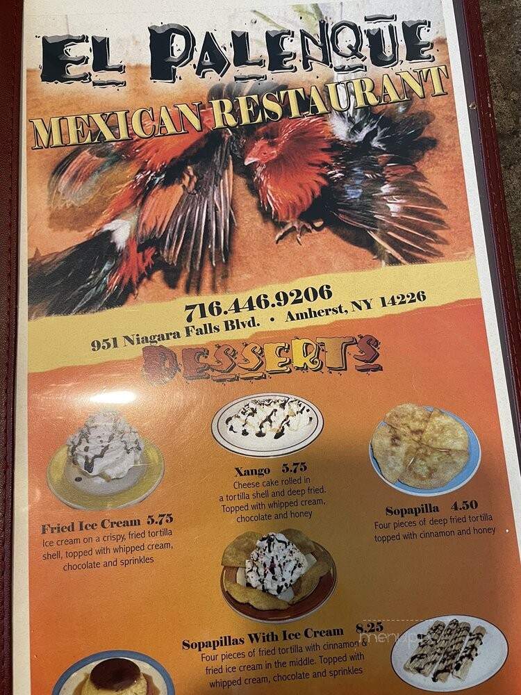 El Palenque Mexican Grill - Buffalo, NY menu_pic