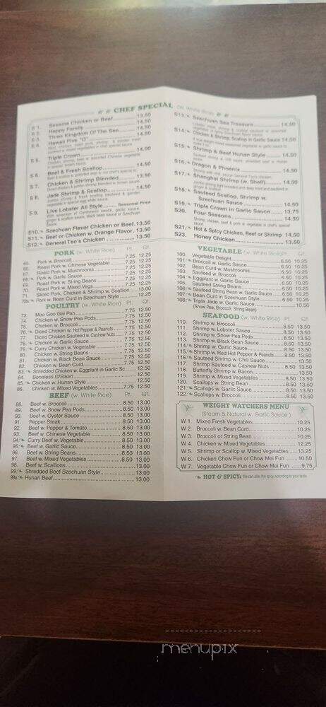 Empire Wok Chinese Restaurant - Bronx, NY menu_pic