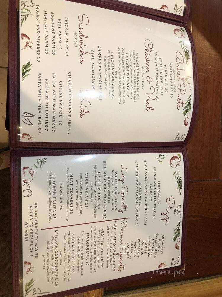 Eres Pizza - Lake Placid, NY menu_pic