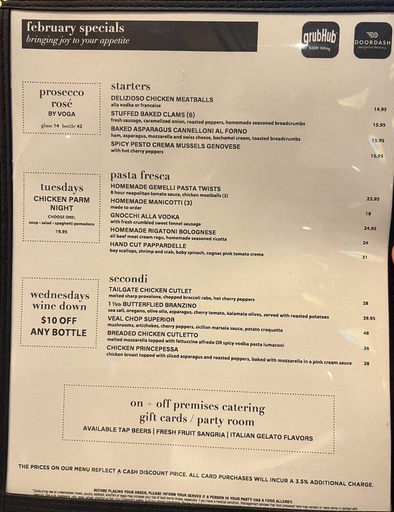 Fanatico - Jericho, NY menu_pic
