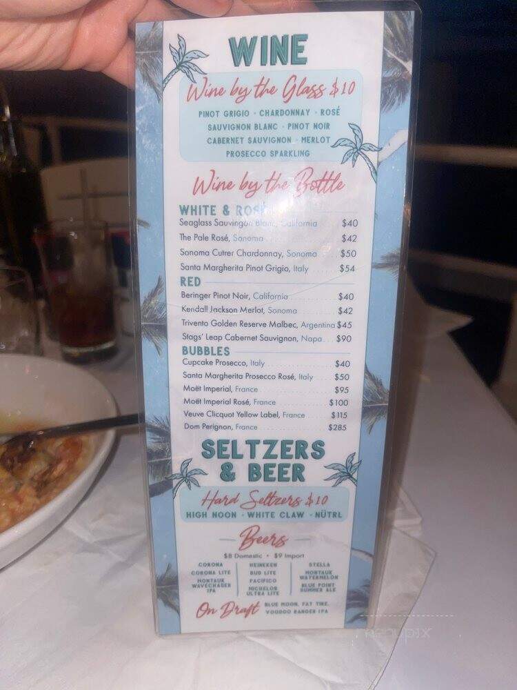 Flynn's Restaurant & Marina - Ocean Beach, NY menu_pic