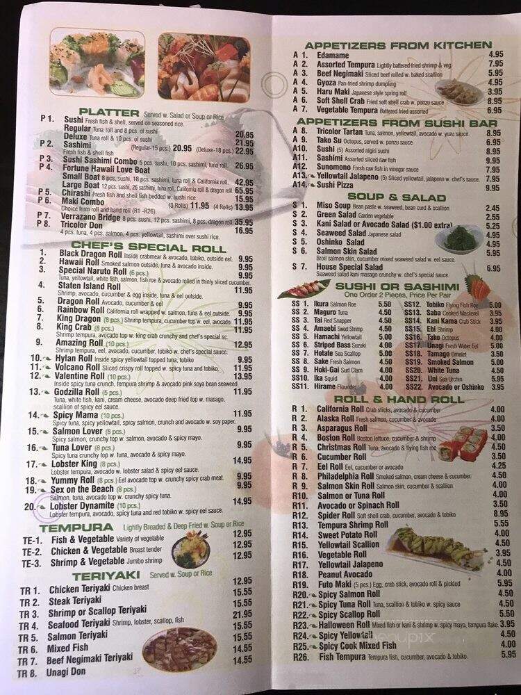 Fortune Sushi Restaurant - Staten Island, NY menu_pic