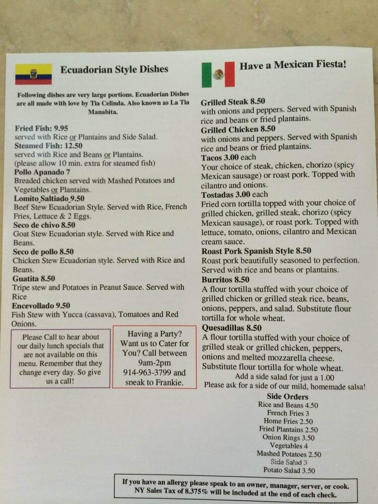 G & M Coffee Shop - Yonkers, NY menu_pic