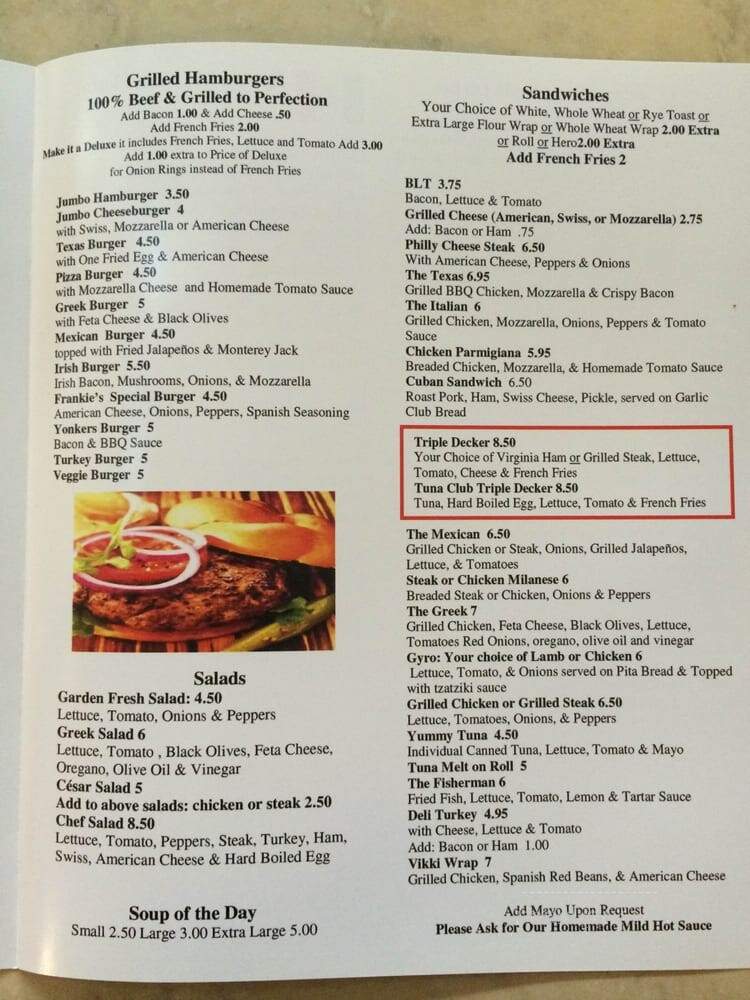 G & M Coffee Shop - Yonkers, NY menu_pic