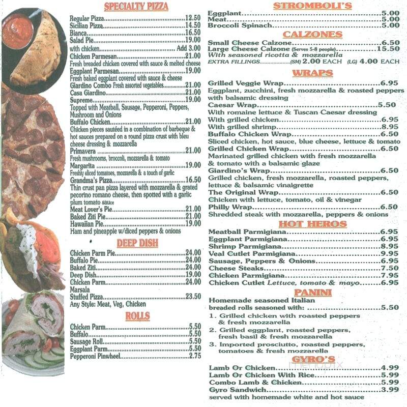 Giardino - Huntington Station, NY menu_pic