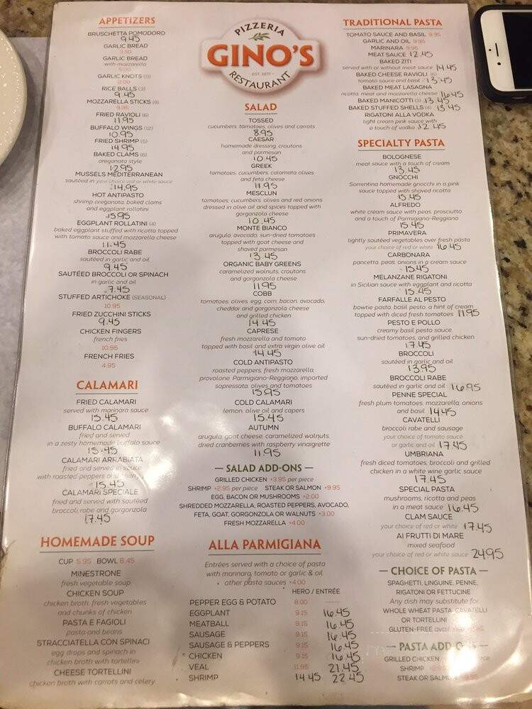 Gino's Pizzeria - Oakland Gardens, NY