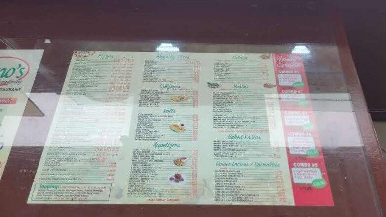 Gino's Pizzeria & Restaurant - Astoria, NY menu_pic