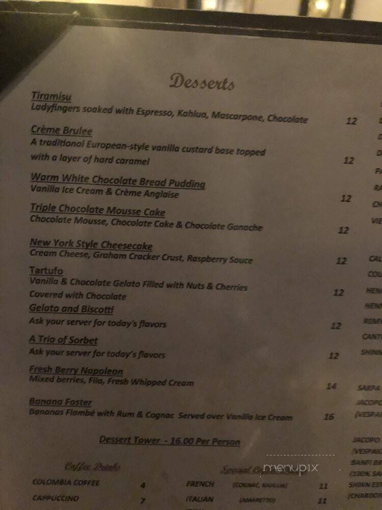 Grasso's - Cold Spring Harbor, NY menu_pic