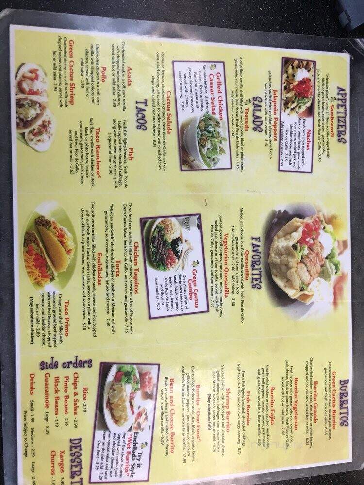 Green Cactus Mexican Grill - Rockville Centre, NY menu_pic
