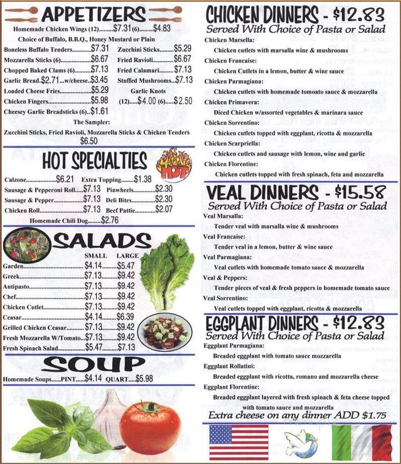 Guiseppe's Pizza - Huntington Station, NY menu_pic