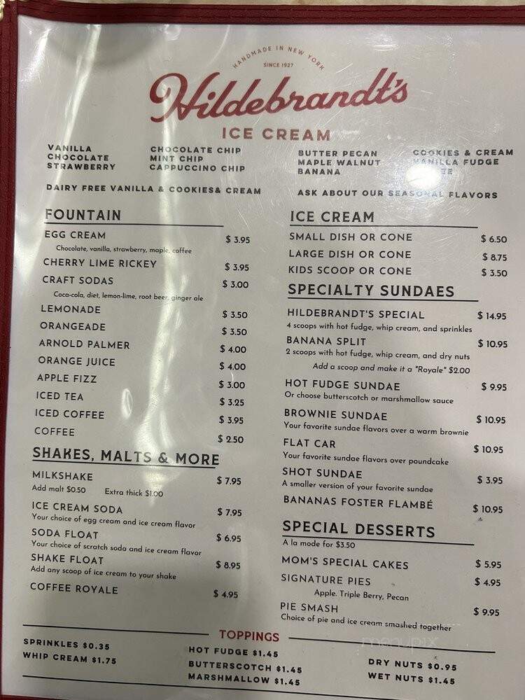 Hildebrandt's - Williston Park, NY menu_pic