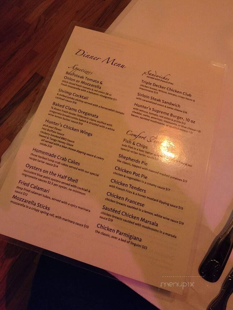 Hunter's Steak & Ale House - Brooklyn, NY menu_pic