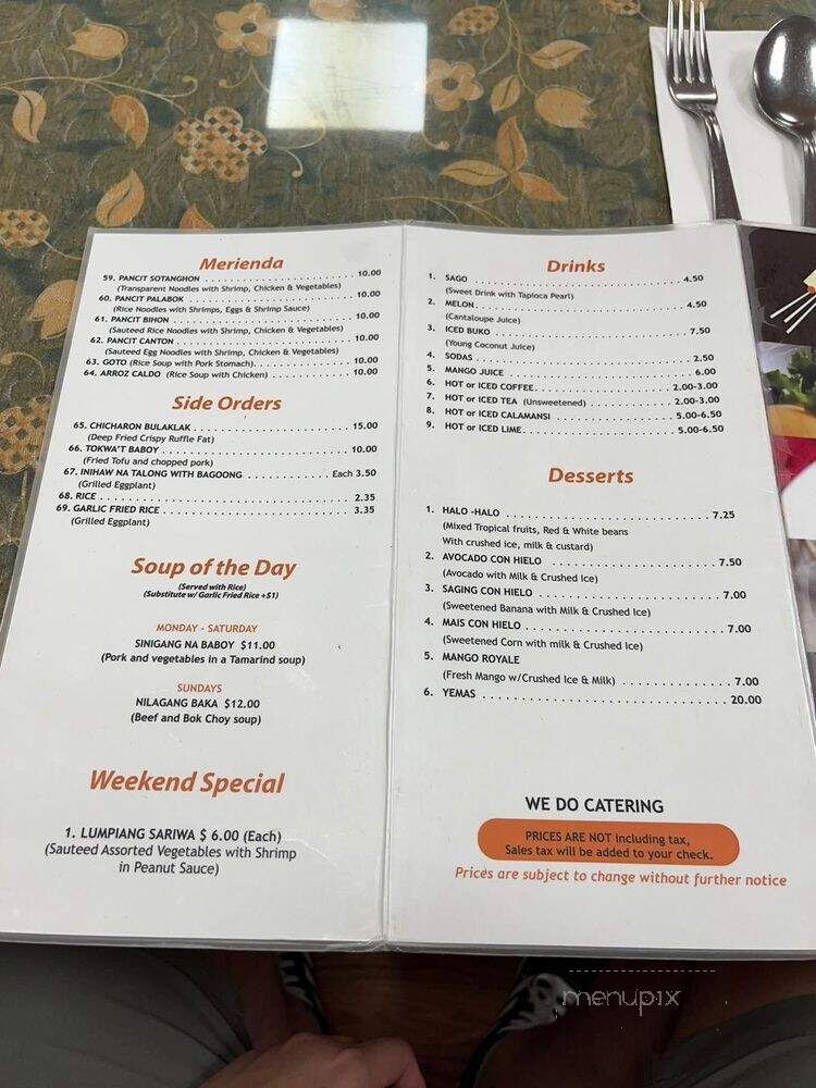 Ihawan - Flushing, NY menu_pic
