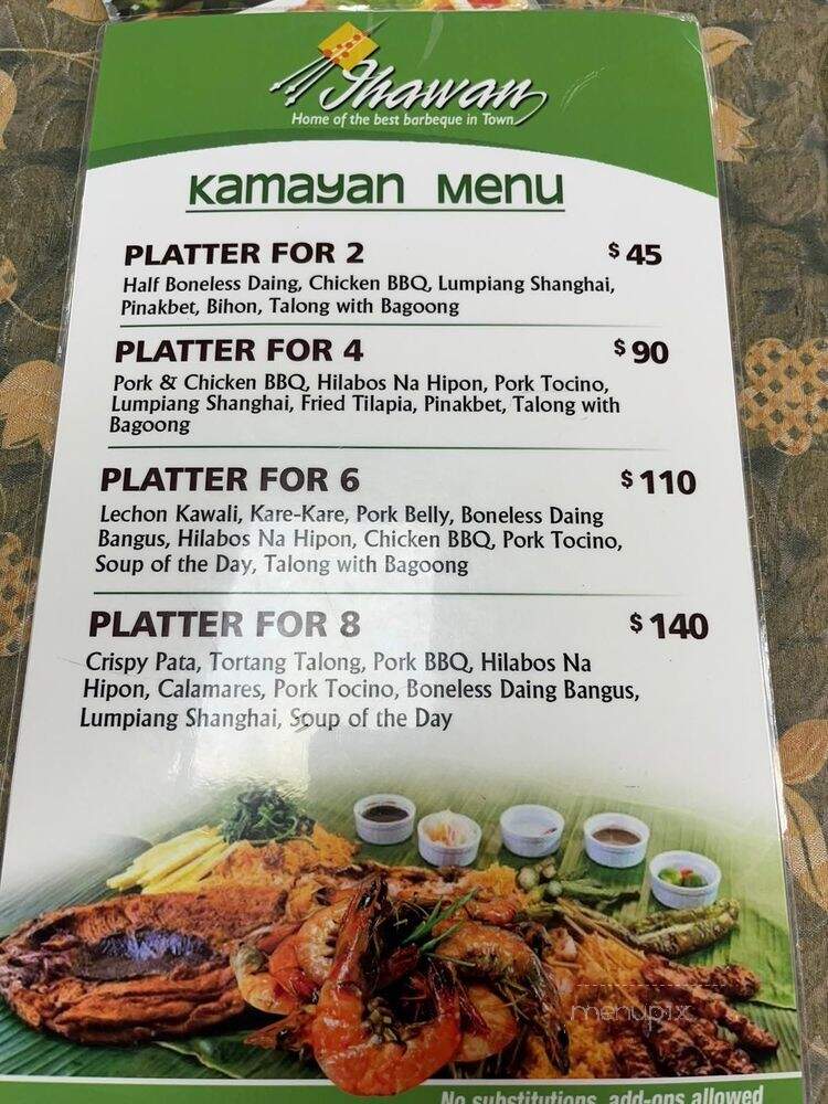 Ihawan - Flushing, NY menu_pic
