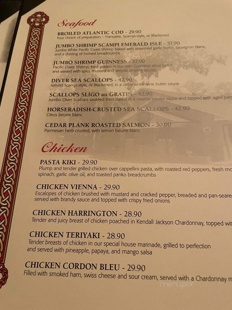 Irish Coffee Pub - East Islip, NY menu_pic