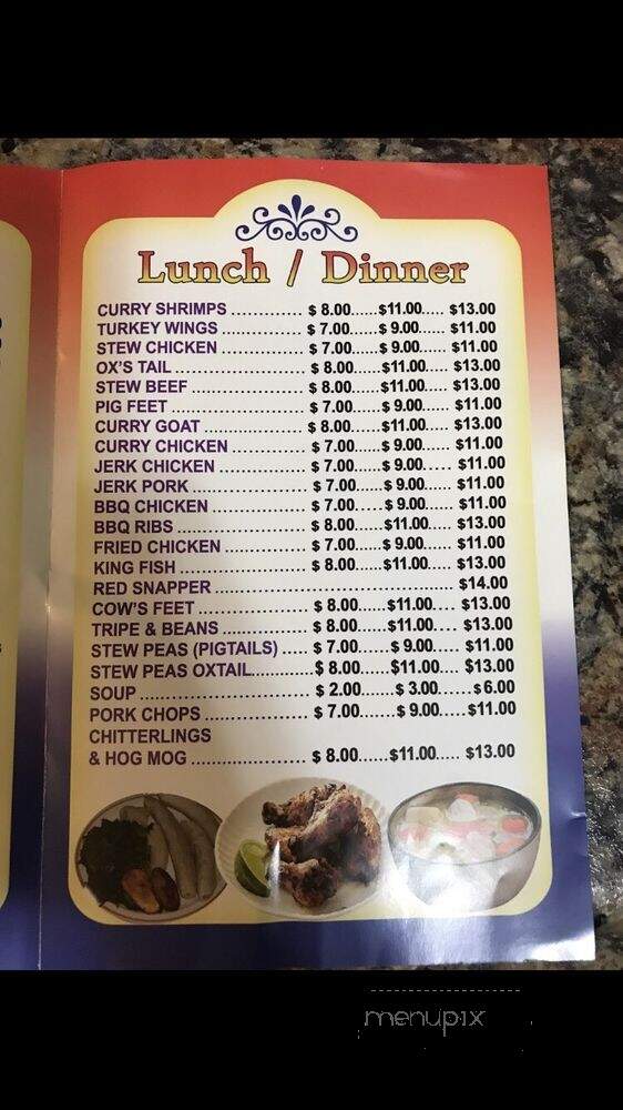Jamaica Kitchen - Yonkers, NY menu_pic