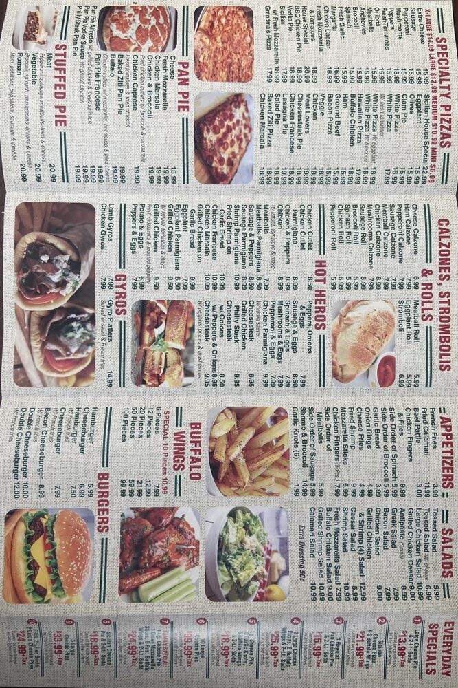 Joe's Pasta & Pizza Restaurant - Woodhaven, NY menu_pic