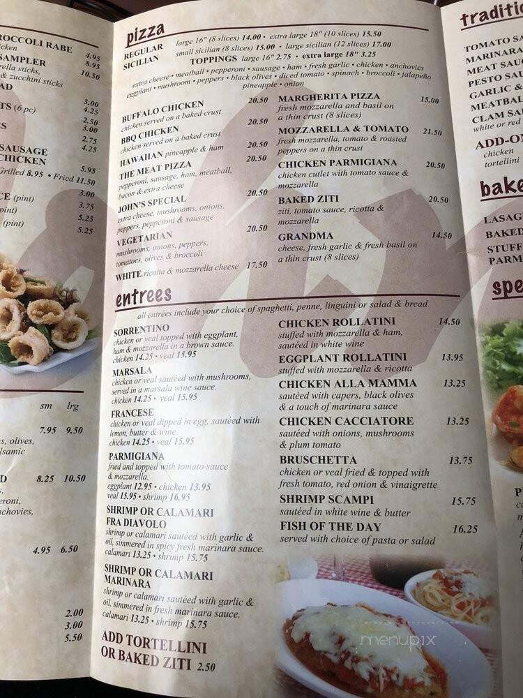 John's Pizzeria - Jamaica, NY menu_pic