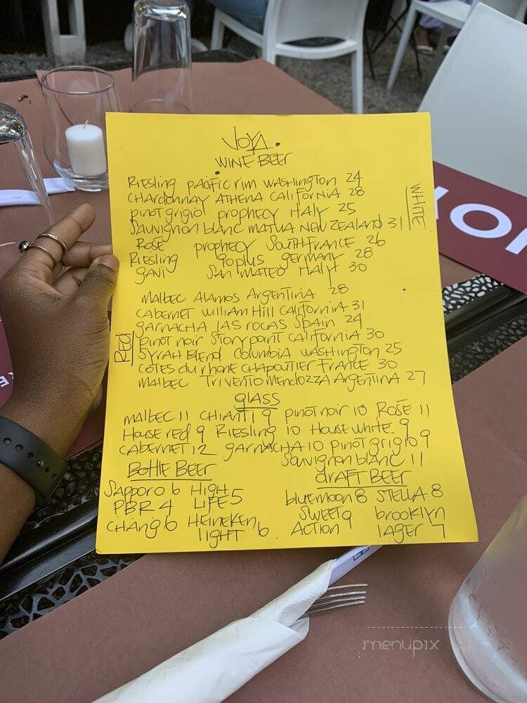 Joya - Brooklyn, NY menu_pic