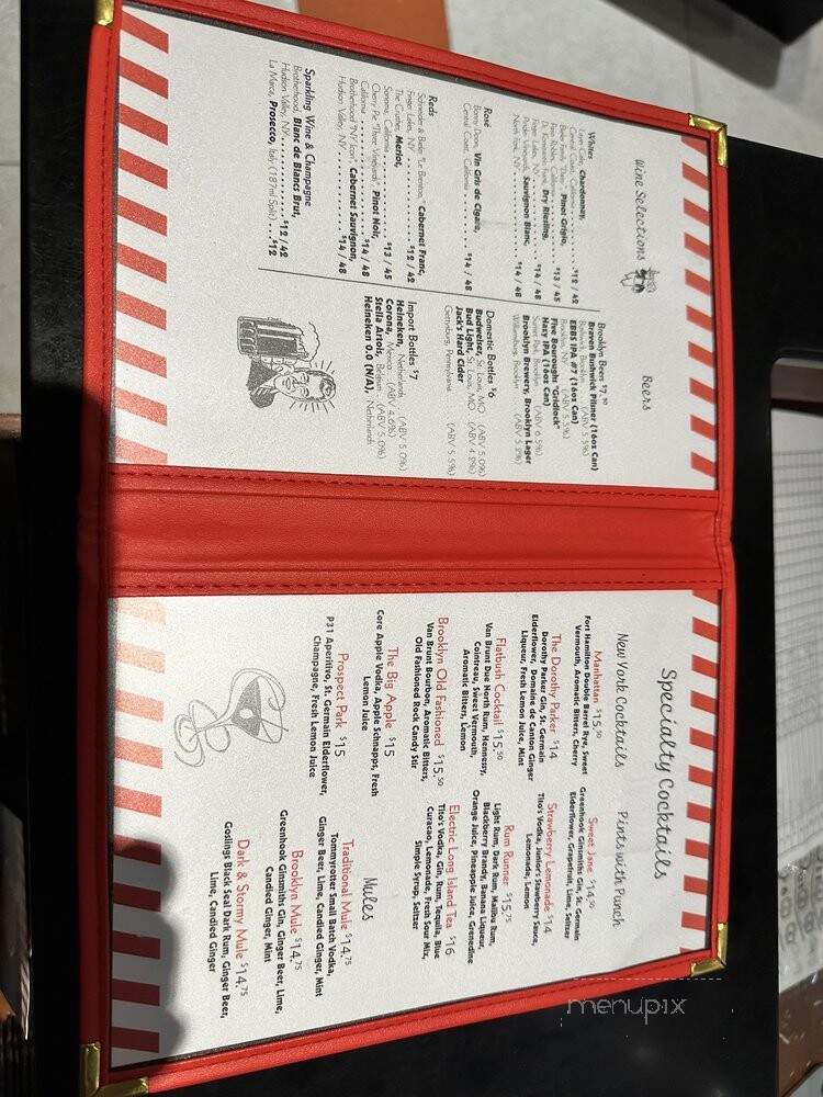 Junior's Restaurant - New York, NY menu_pic