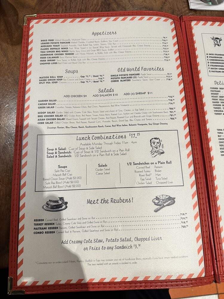 Junior's Restaurant - New York, NY menu_pic