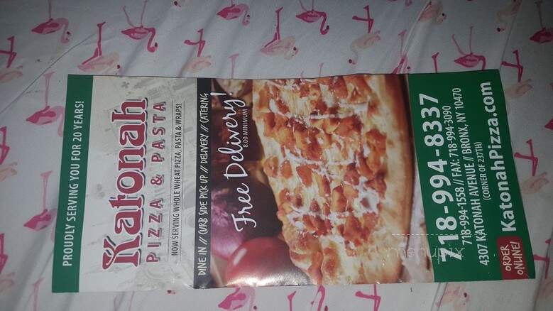 Katonah Pizza & Pasta - Bronx, NY menu_pic