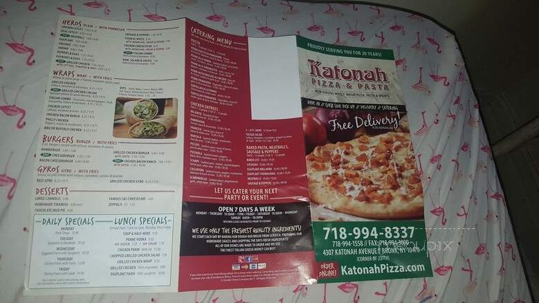 Katonah Pizza & Pasta - Bronx, NY menu_pic