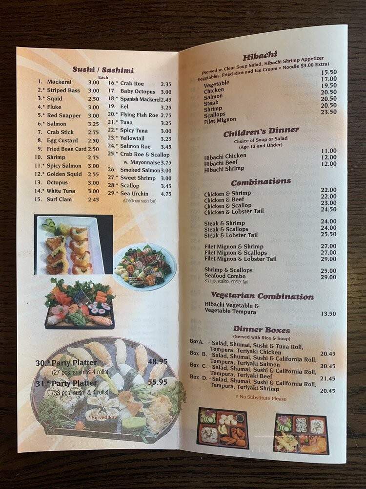 Kiraku Japanese Restaurant - Bronx, NY menu_pic