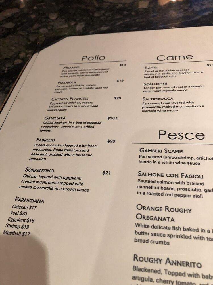 La Nola - Huntington, NY menu_pic