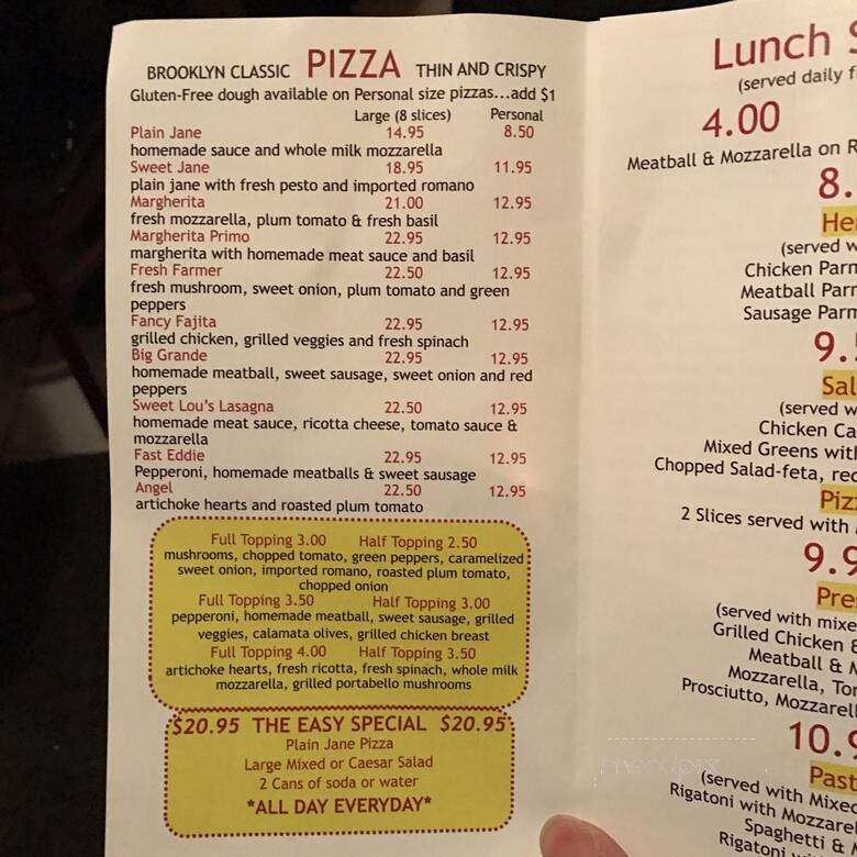 Layla Jones - Brooklyn, NY menu_pic
