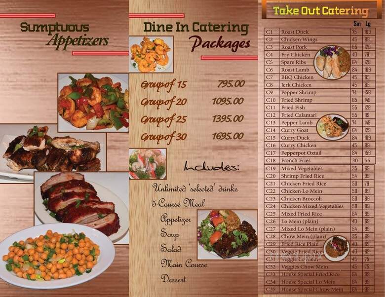 Legend Cookhouse - South Ozone Park, NY menu_pic