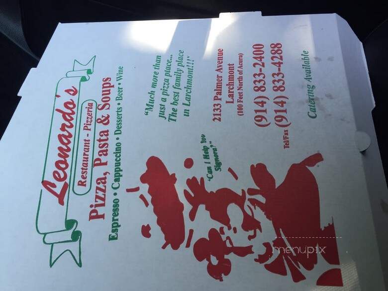 Leonardo's Pizzeria & Restaurant - Larchmont, NY menu_pic
