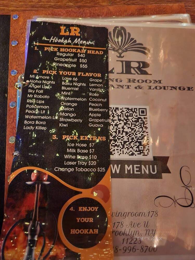 Living Room Cafe - Brooklyn, NY menu_pic