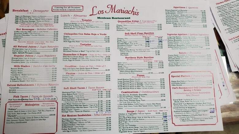 Los Mariachis Mexican Restaurant - Brooklyn, NY menu_pic