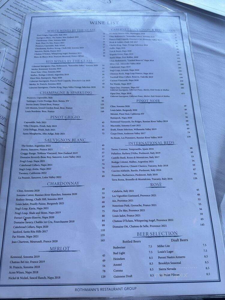 Louie's Oyster Bar & Grill - Port Washington, NY menu_pic