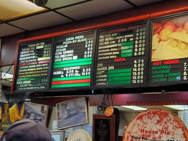 Lucia Pizza - Flushing, NY menu_pic