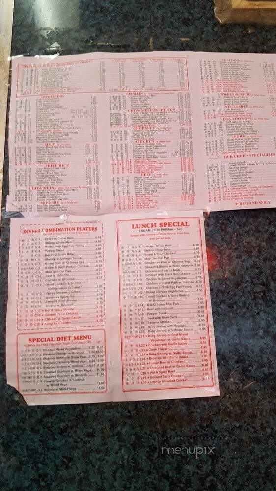 Lucky Chen Chinese Restaurant - Brooklyn, NY menu_pic