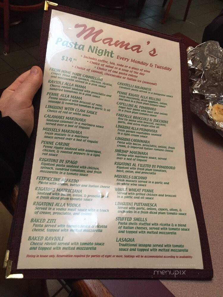 Mama's Pizza Pasta & Seafood - Oakdale, NY