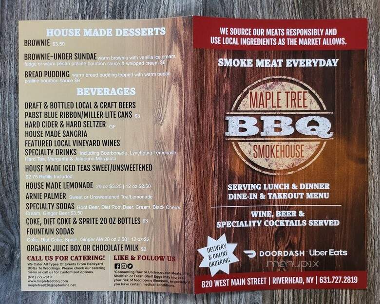 Maple Tree Gourmet Food & Catering - Riverhead, NY menu_pic