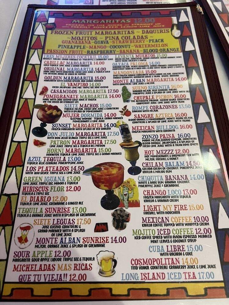 Mezcals Mexican Restaurant - Brooklyn, NY menu_pic