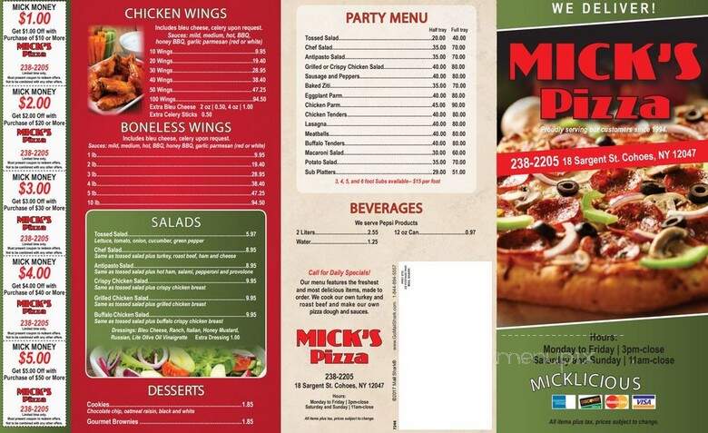 Mick's Pizza - Cohoes, NY