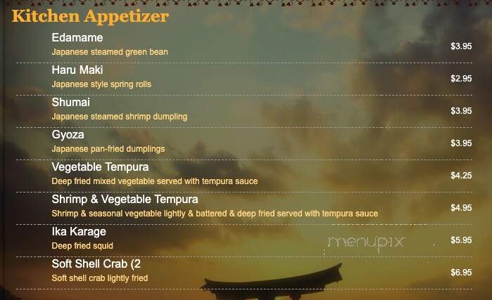 Mikado Japanese Restaurant - Lynbrook, NY menu_pic