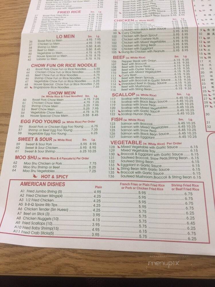 Ming Wok Chinese Restaurant - Jackson Heights, NY menu_pic