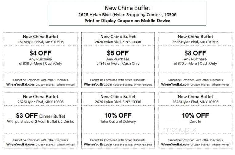 New China Buffet - Staten Island, NY
