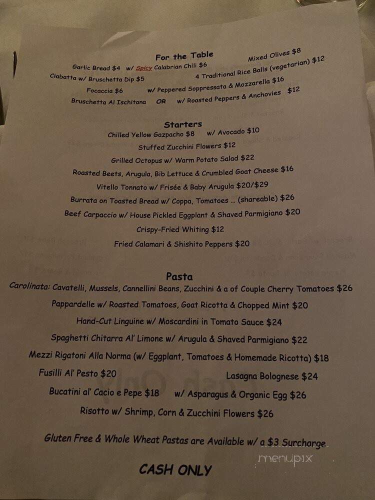 Noodle Pudding - Brooklyn, NY menu_pic