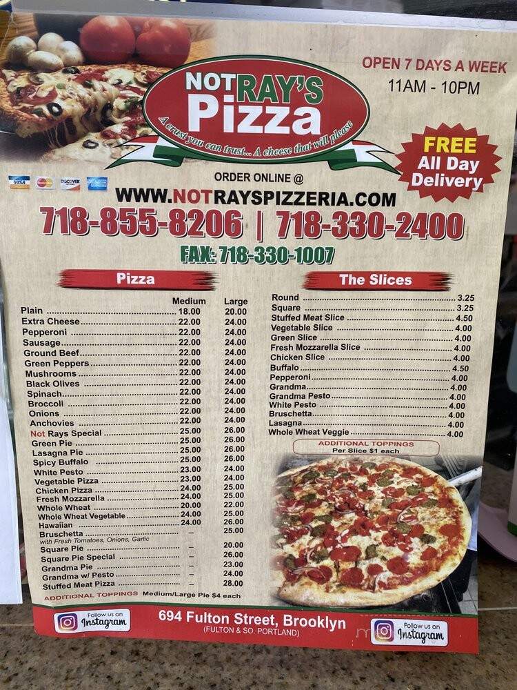 Not Ray's Nick's Pizza - Brooklyn, NY